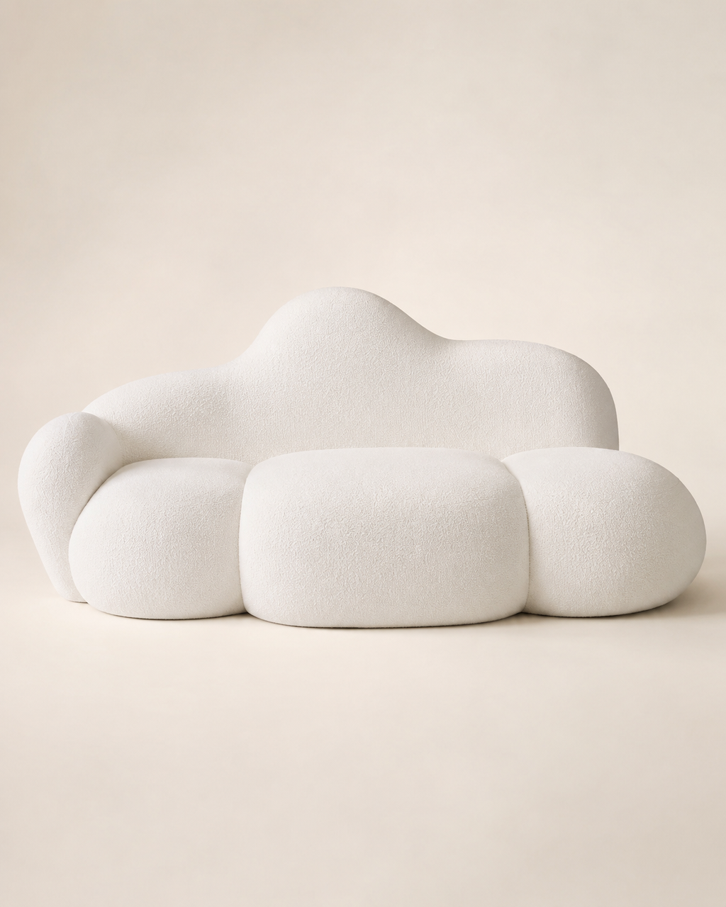 Cloud-Shaped Bouclé Seating