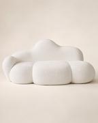 Cloud-Shaped Bouclé Seating