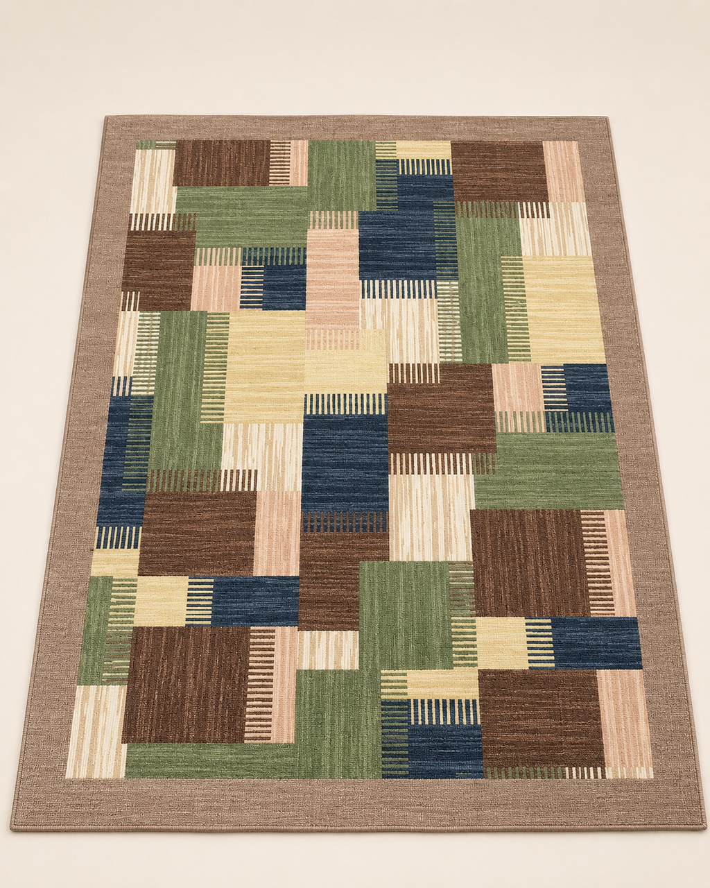 Retro Patchwork Area Rug