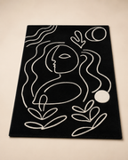 Abstract Line Art Area Rug