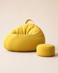 Oversized Bean Bag Chair with Ottoman