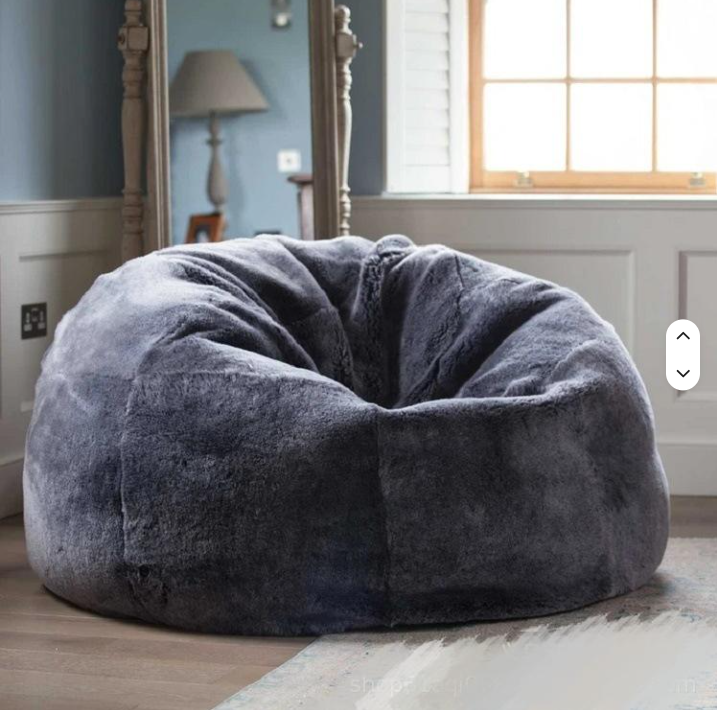 Plush Faux Fur Bean Bag Chair