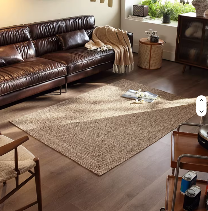 Handwoven Wabi-Sabi Jute Area Rug