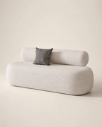 Modern Bouclé Loveseat