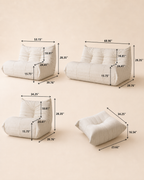 Pleated Floor Lounge Sofa