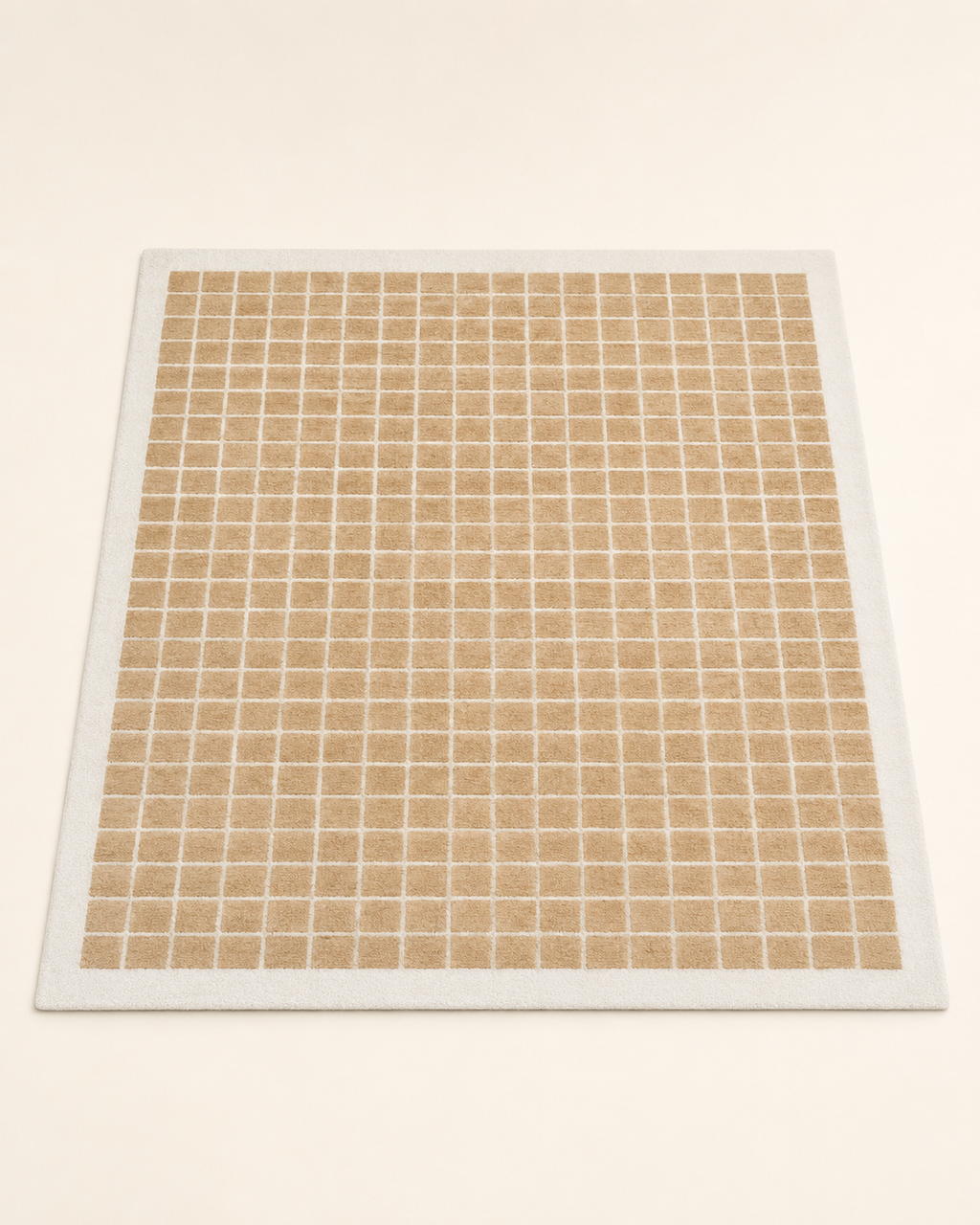 Nordic Geometric Grid Area Rug