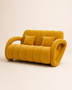 Channel-Tufted Loveseat