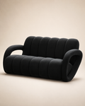 Channel-Tufted Loveseat