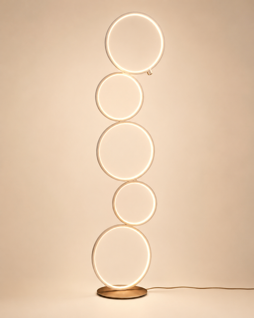 Five-Ring LED Floor Lamp