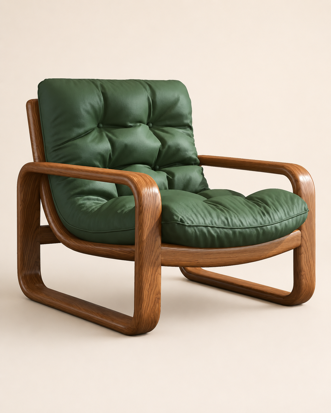 Nordic Leather Lounge Chair