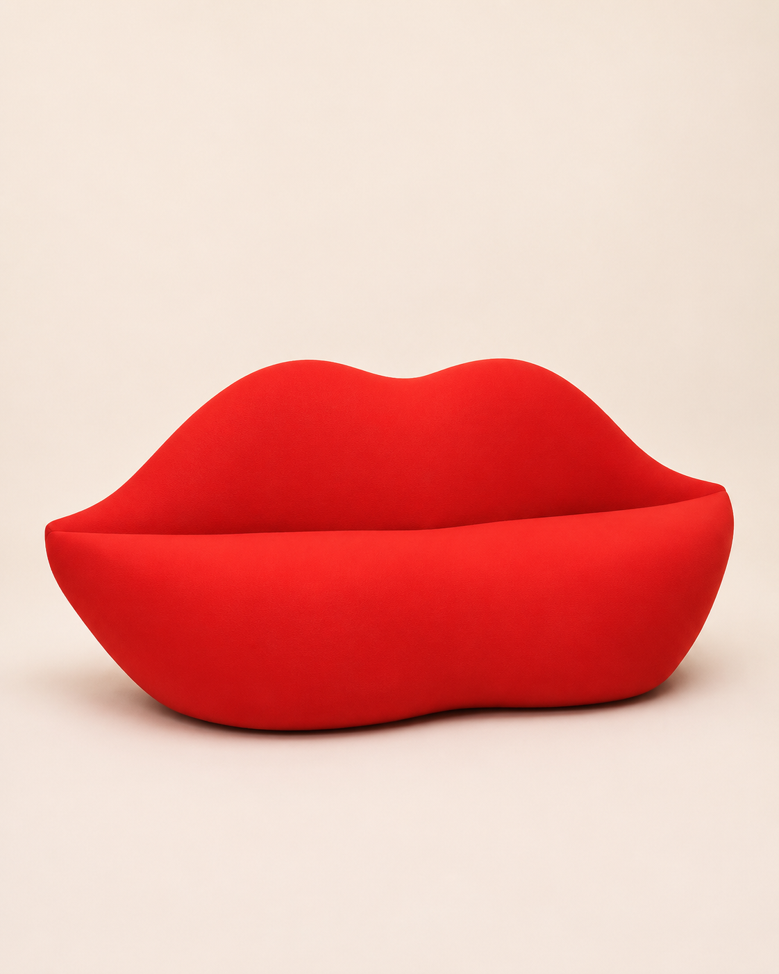 Red Lips-Shaped Statement Sofa