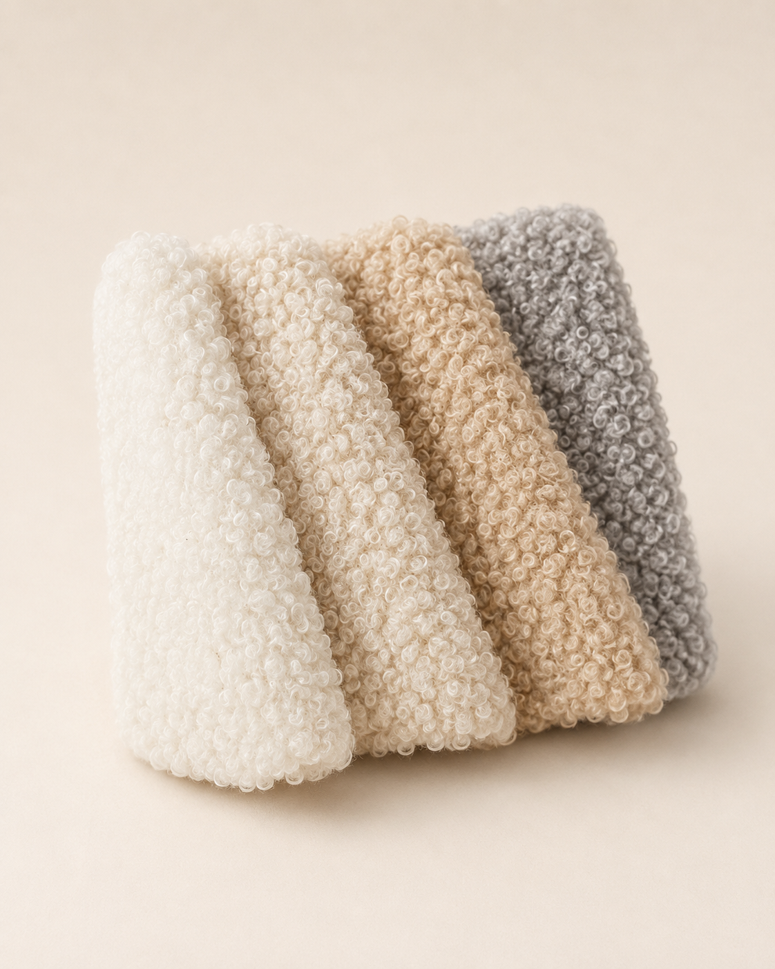 Cloud-Shaped Bouclé Seating