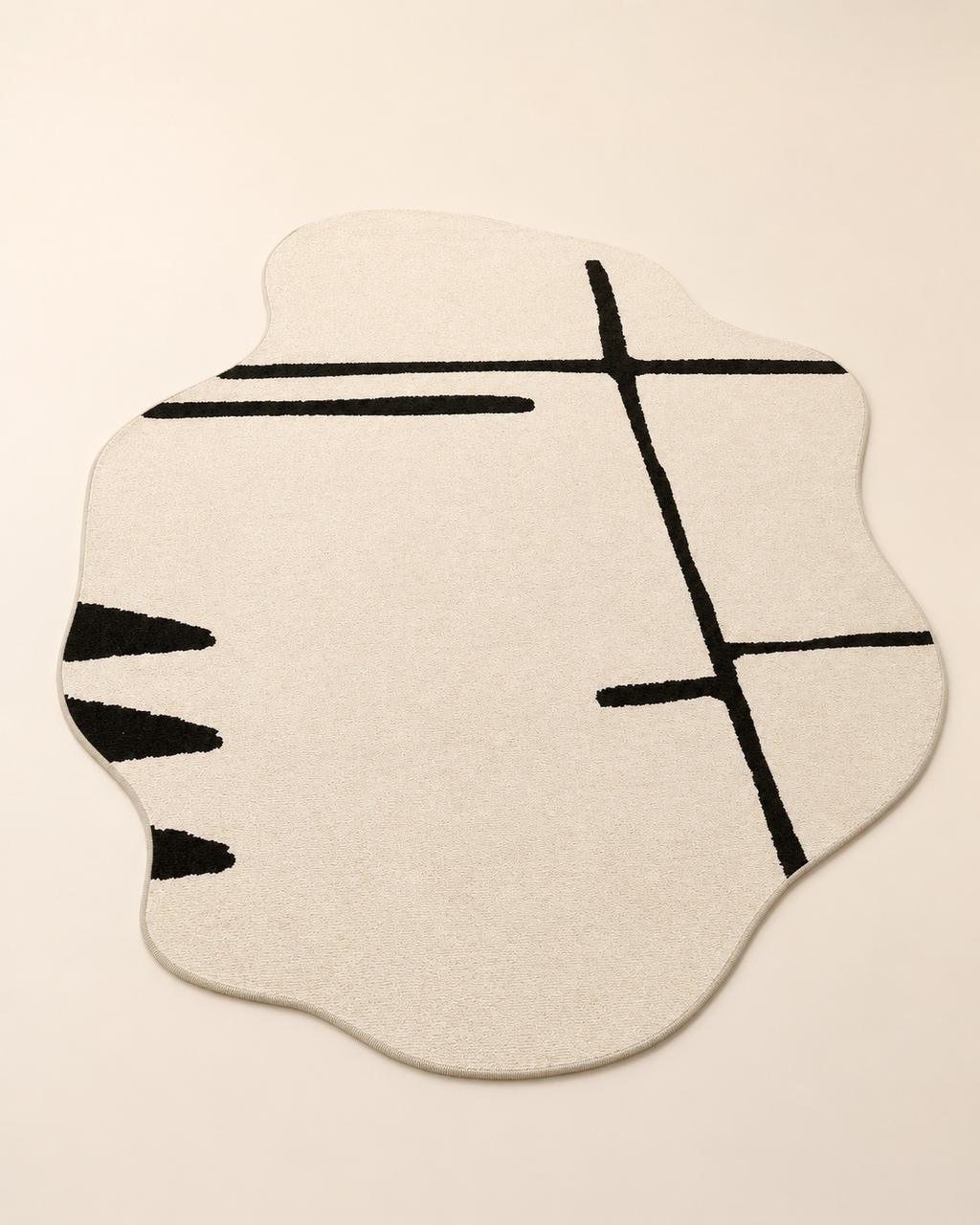 Abstract Crystal Velvet Area Rug