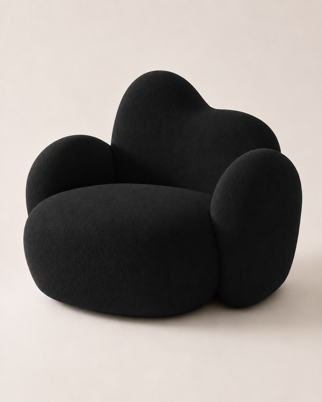 Cloud-Shaped Bouclé Seating