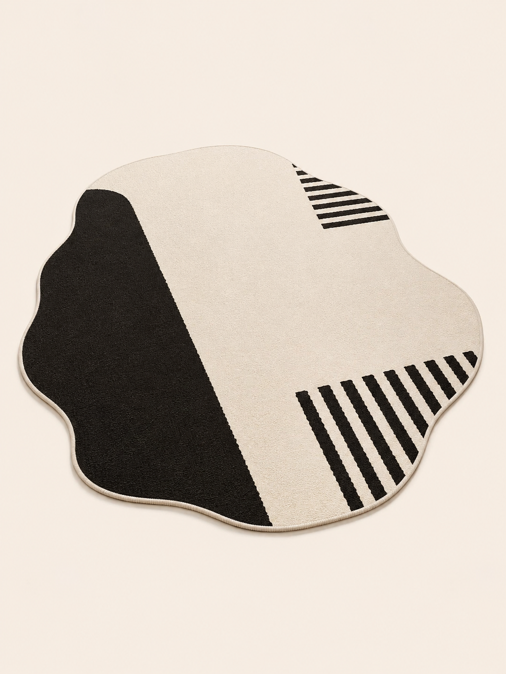 Abstract Crystal Velvet Area Rug