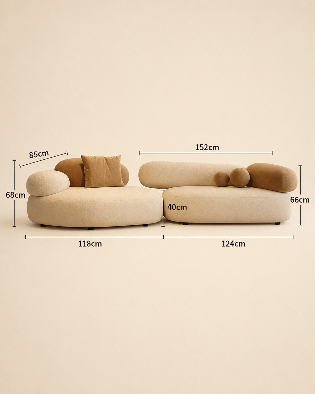 Modern Bouclé Sofa