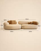 Modern Bouclé Sofa