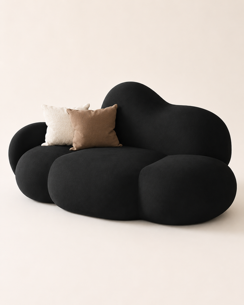 Cloud-Shaped Bouclé Seating