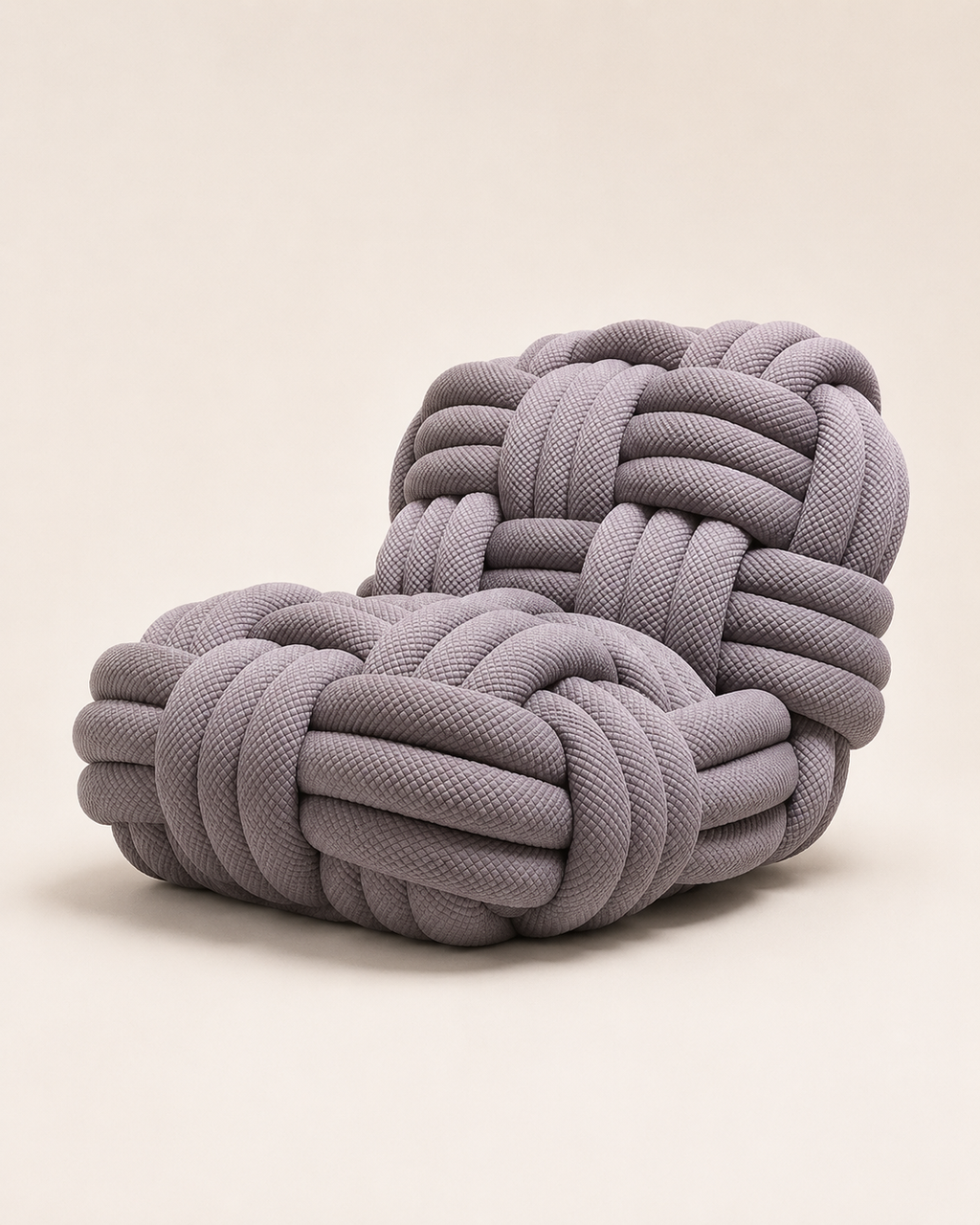 Sculptural Knotted Lounge Chair