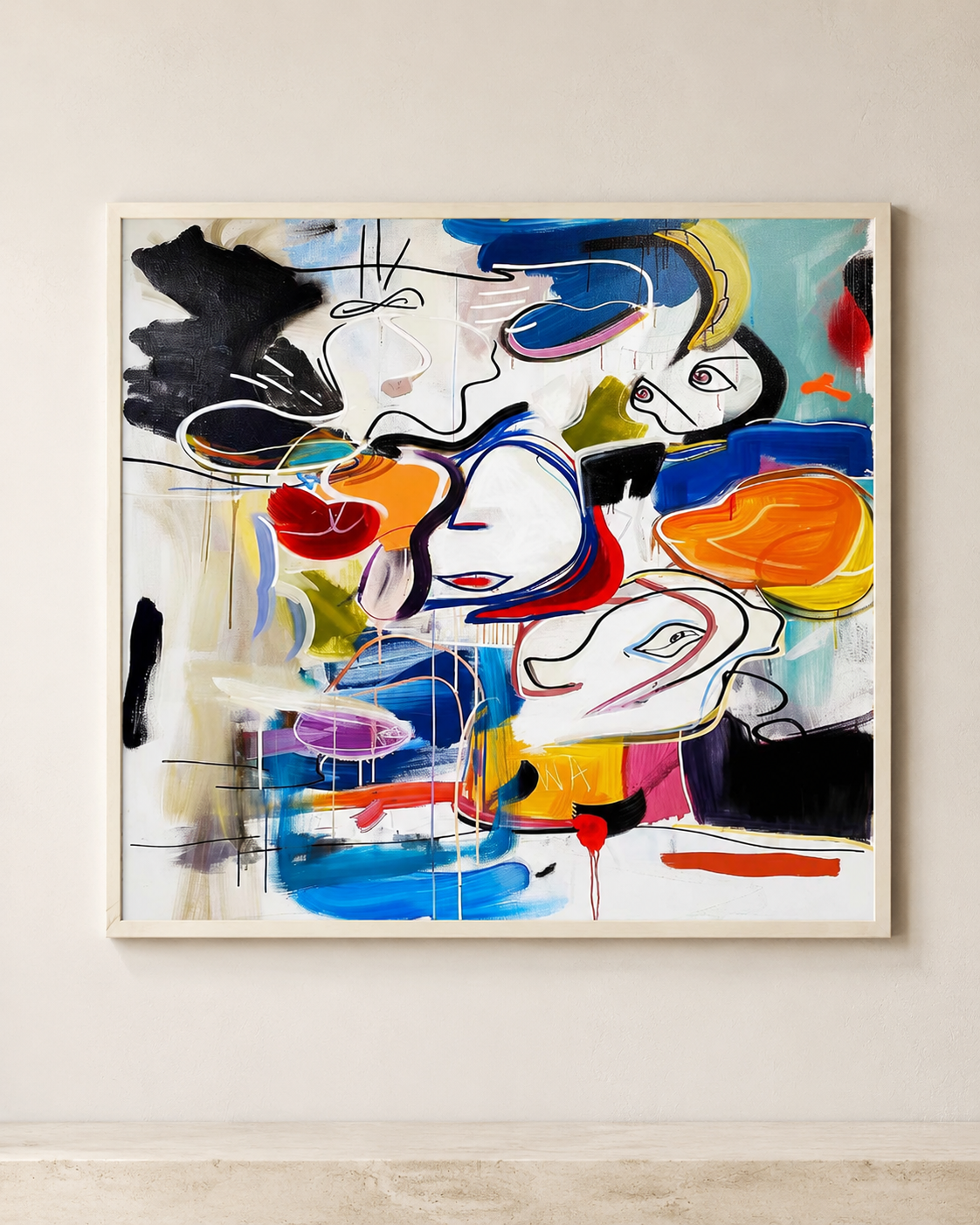 Hand-Painted Modern Abstract Wall Art