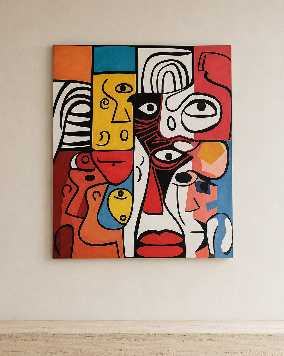 Hand-Painted Modern Abstract Wall Art