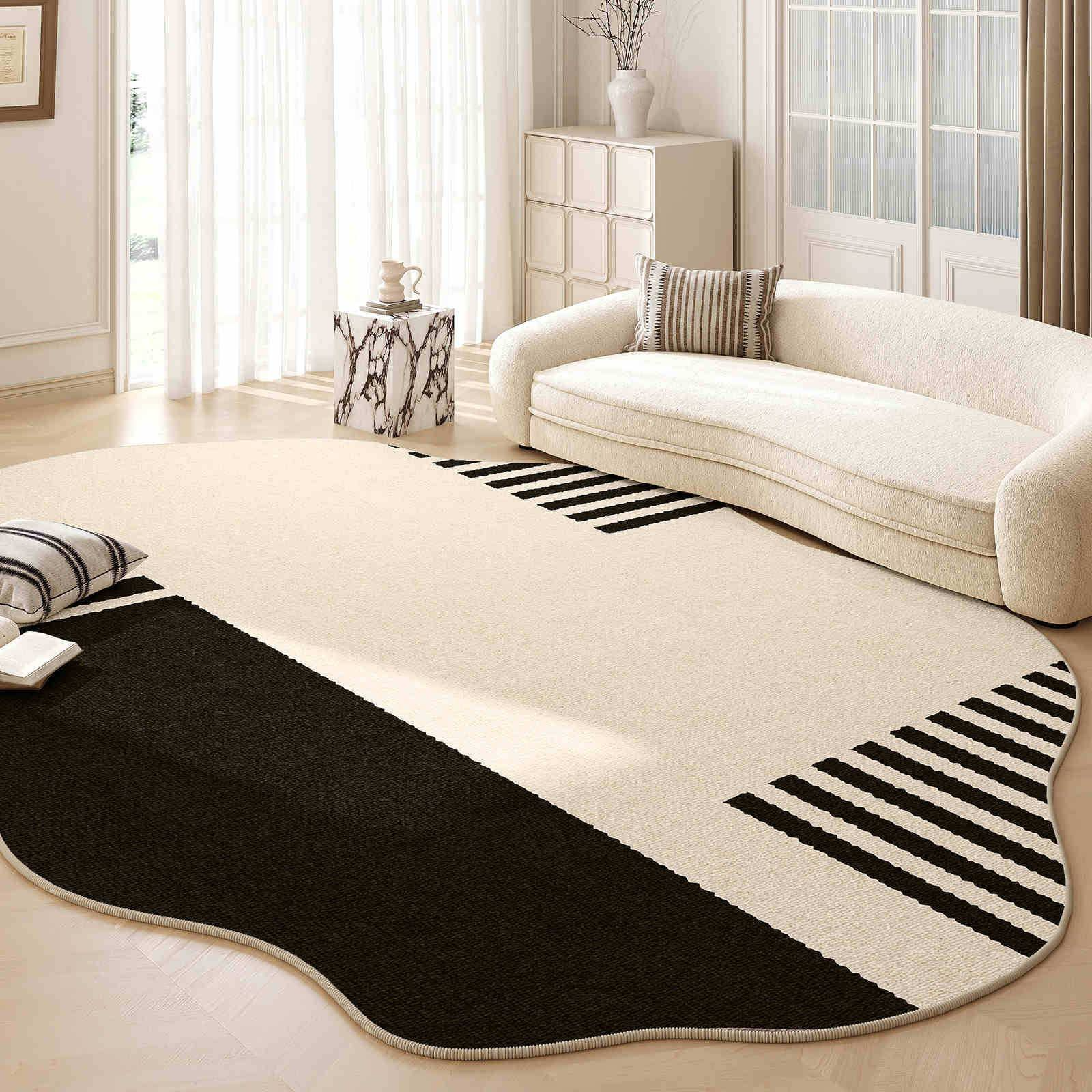 Abstract Crystal Velvet Area Rug
