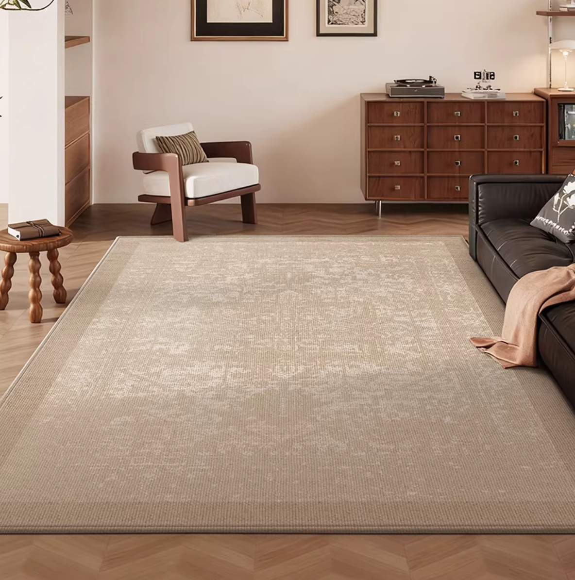 Vintage-Inspired Textured Area Rug