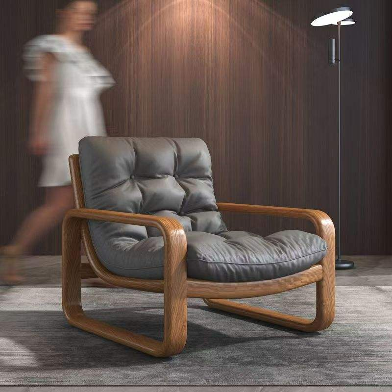 Nordic Leather Lounge Chair