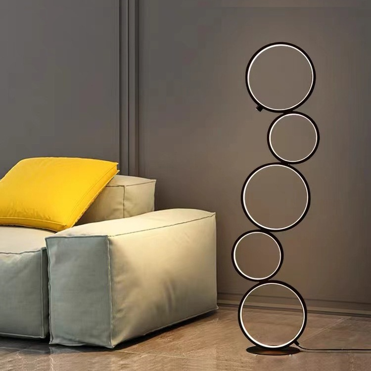 Five-Ring LED Floor Lamp