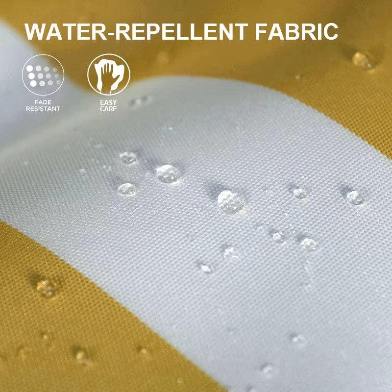 Water-Repellent Striped Bean Bag Lounger