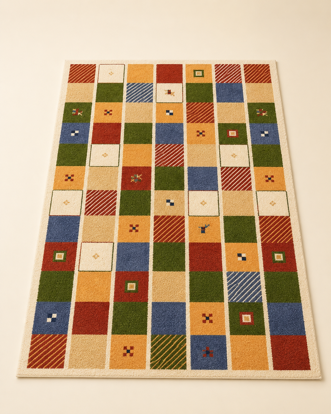 Retro Patchwork Area Rug