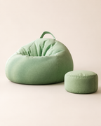 Oversized Bean Bag Chair with Ottoman