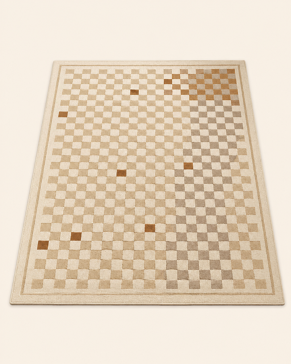 French-Inspired Printed Cream Area Rug