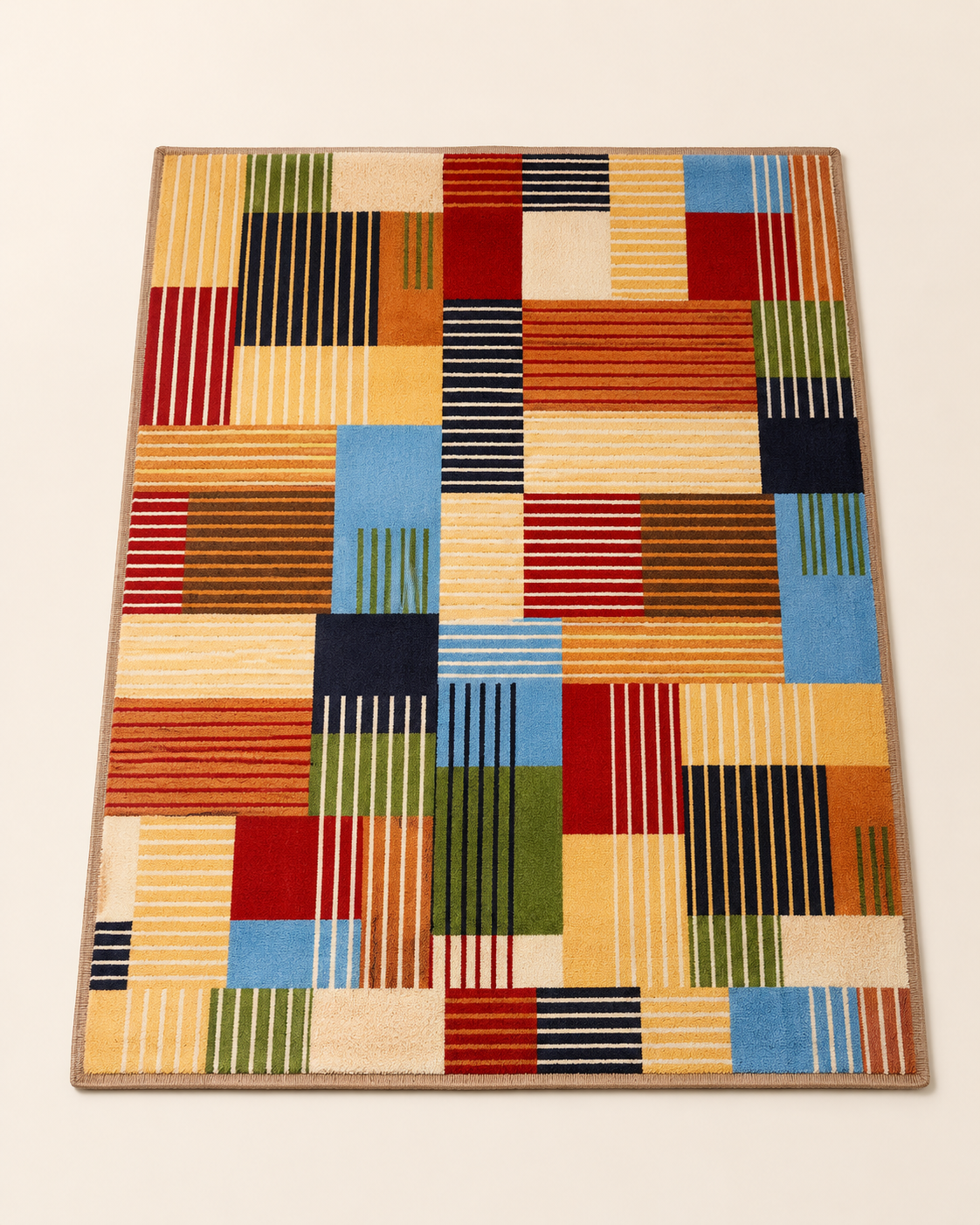 Retro Patchwork Area Rug