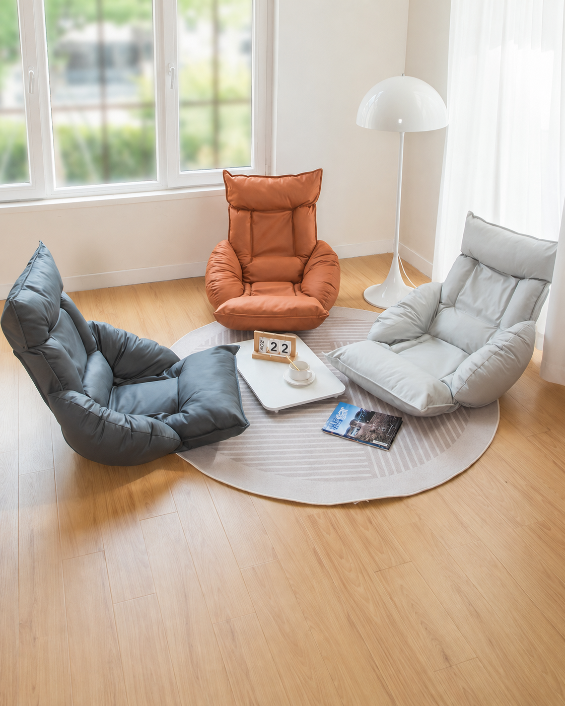 Padded Floor Lounge Chair