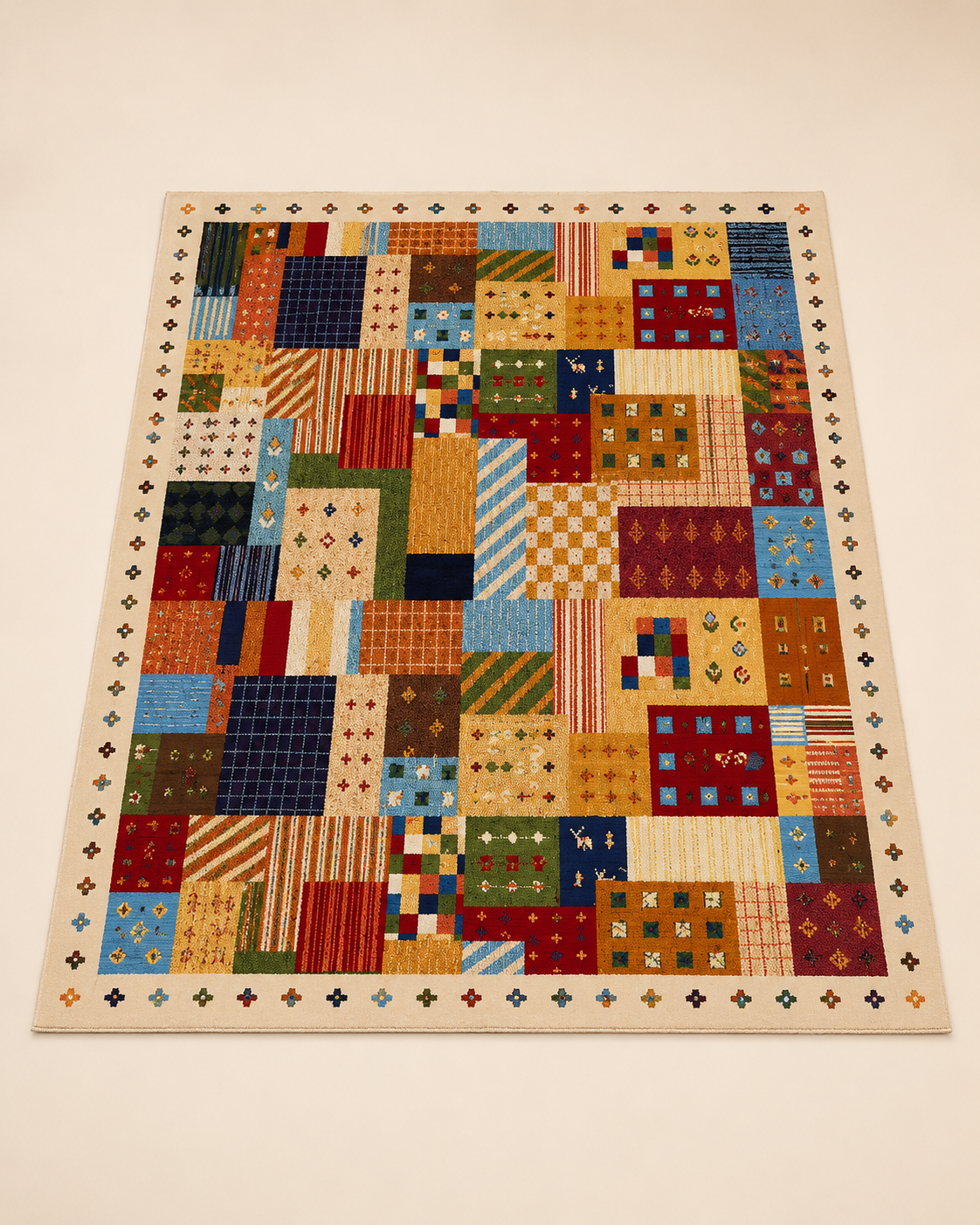 Retro Patchwork Area Rug
