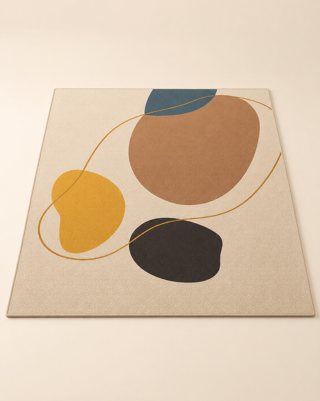 French-Inspired Printed Cream Area Rug