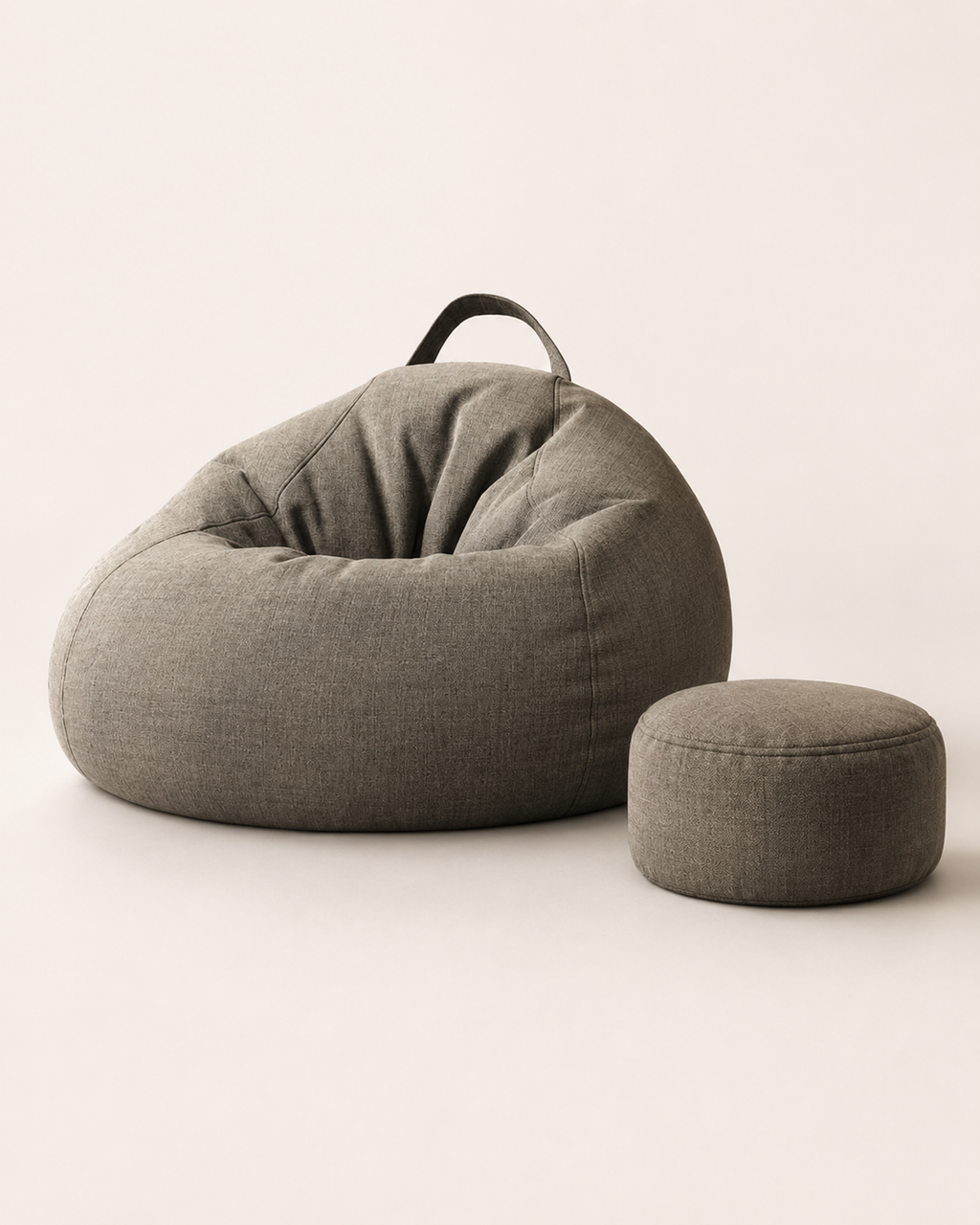 Oversized Bean Bag Chair with Ottoman