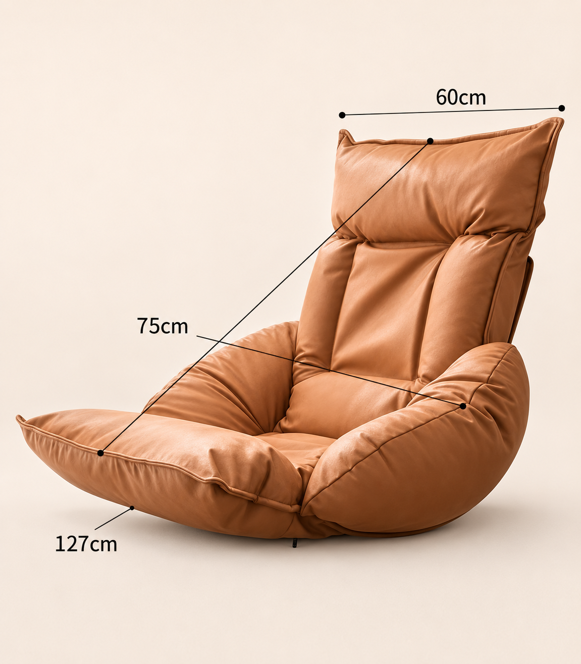 Padded Floor Lounge Chair