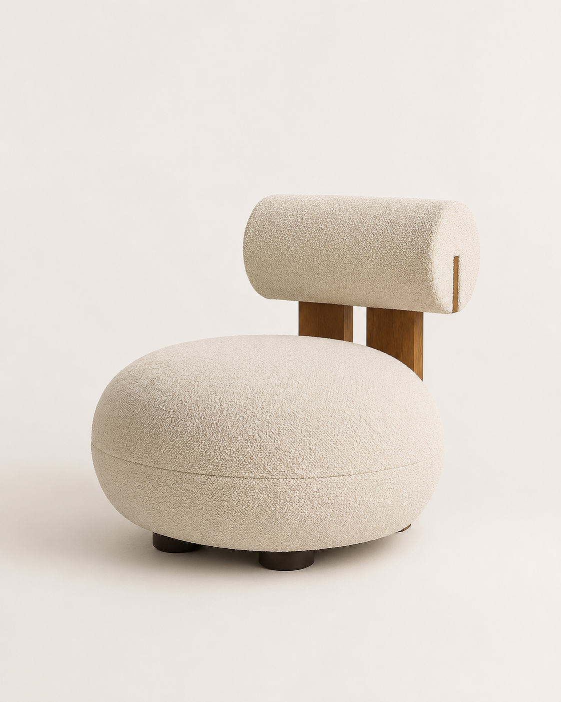 Printed Sculptural Accent Chair