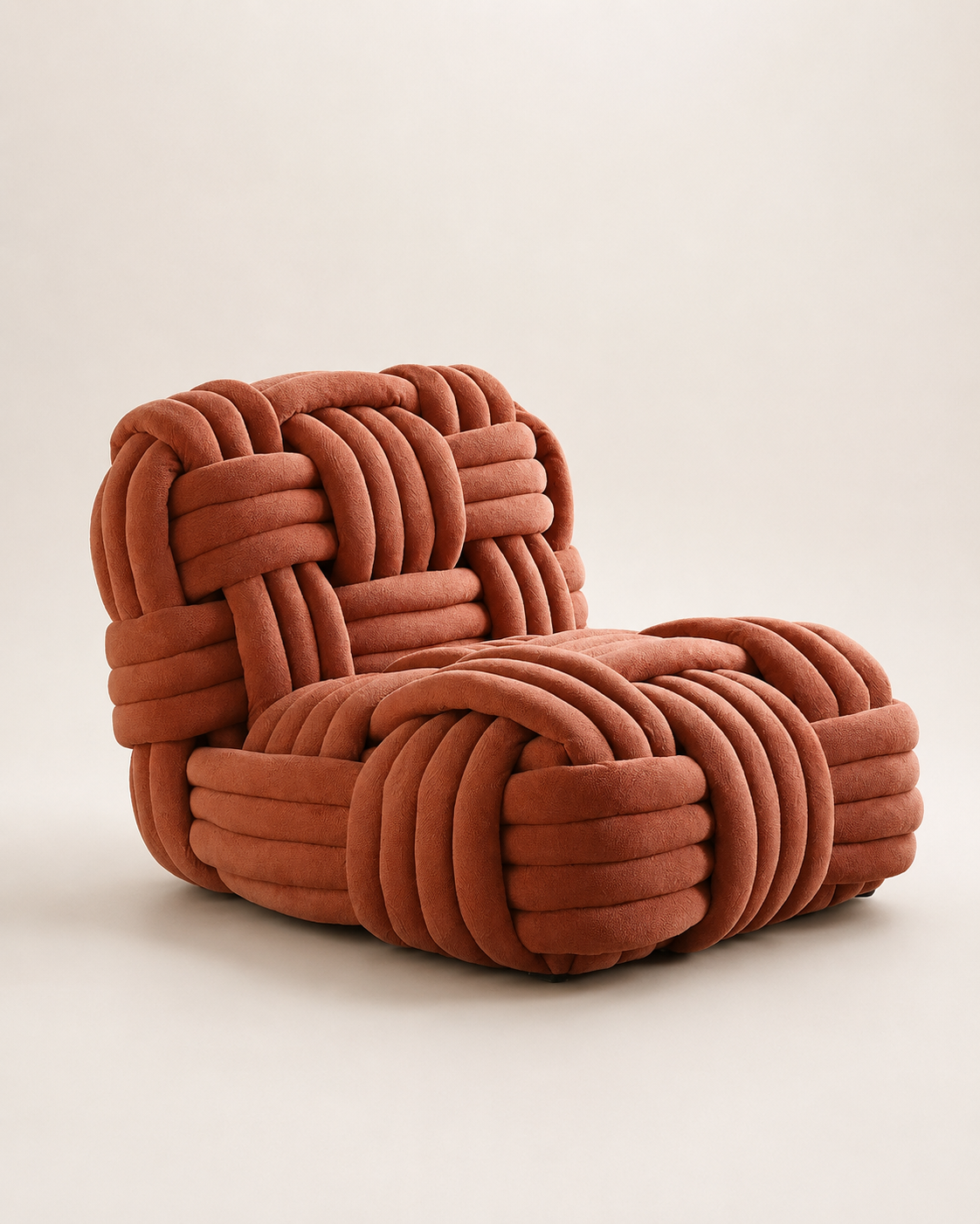 Sculptural Knotted Lounge Chair