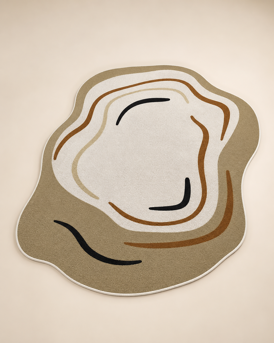 Abstract Crystal Velvet Area Rug