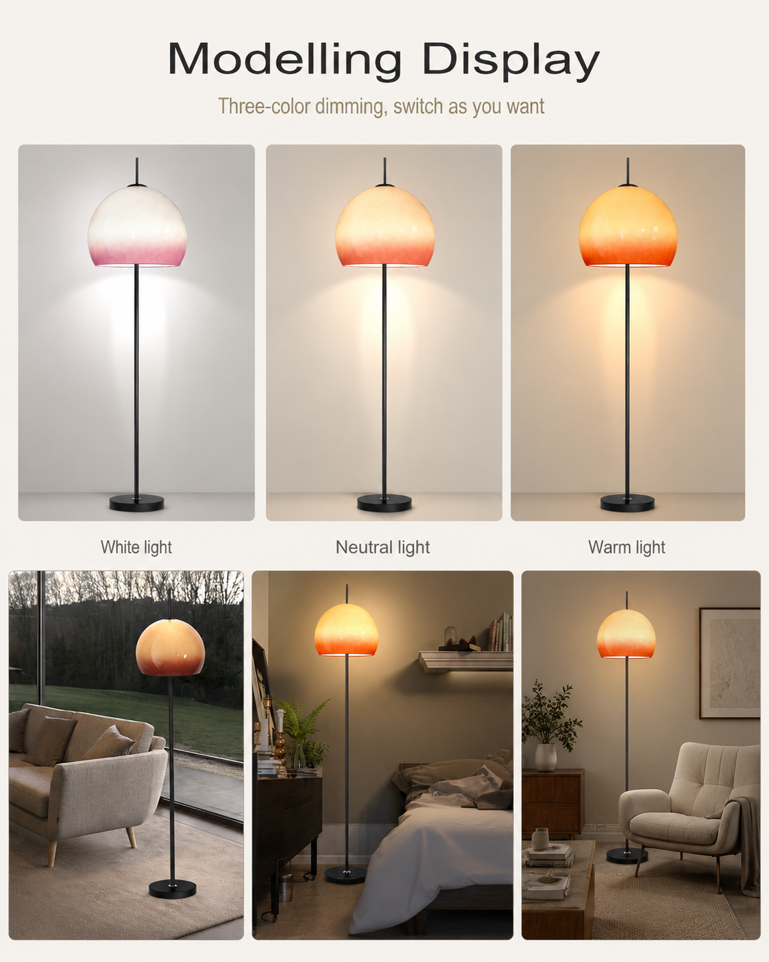 Vintage Mushroom Bedside Lamp
