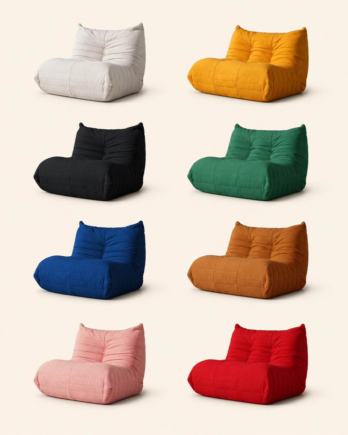 Pleated Floor Lounge Sofa