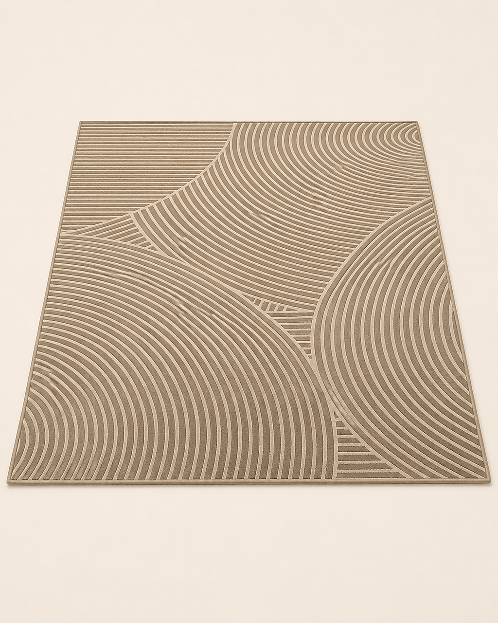 French-Inspired Printed Cream Area Rug