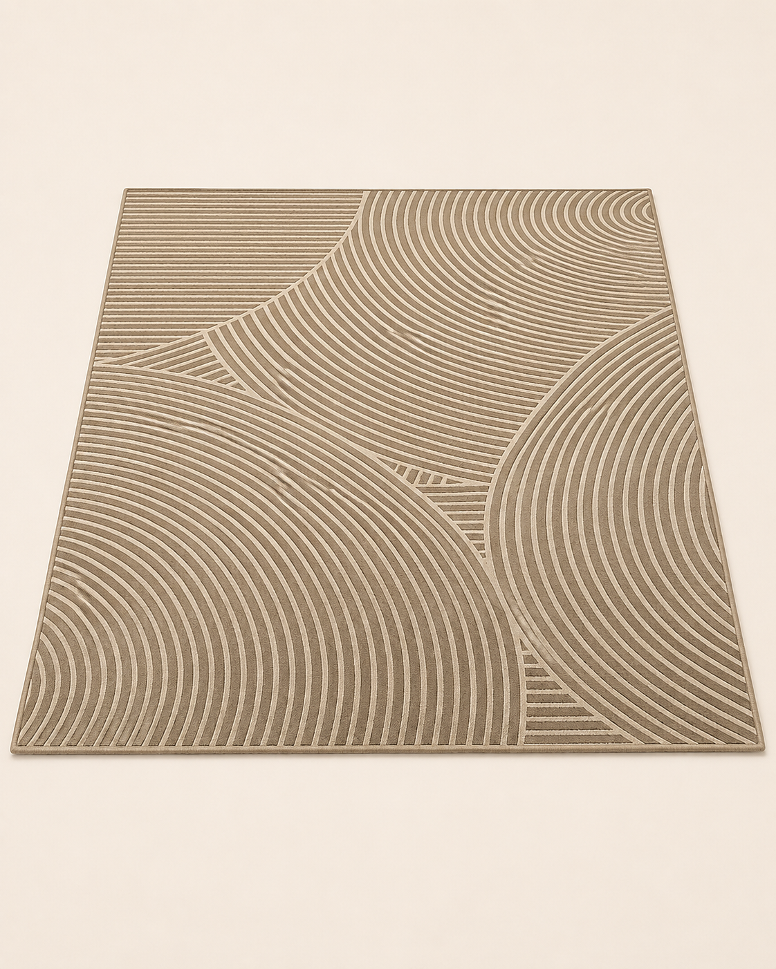 French-Inspired Printed Cream Area Rug