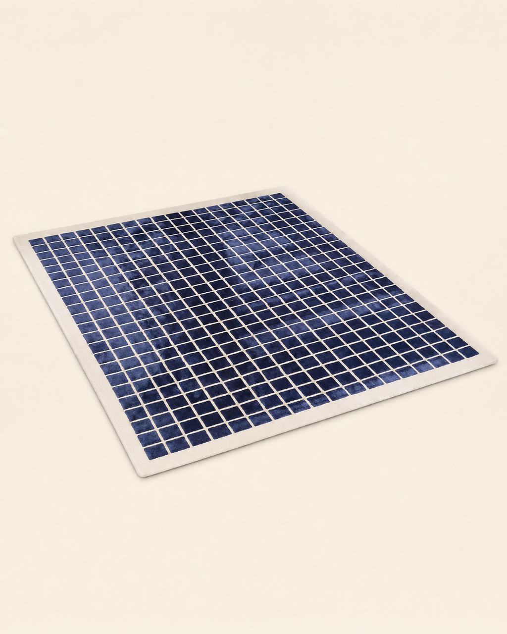 Nordic Geometric Grid Area Rug