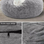Plush Faux Fur Bean Bag Chair
