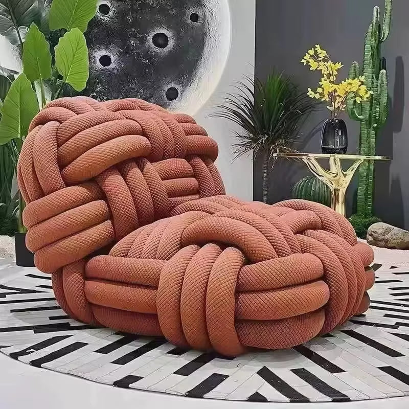 Sculptural Knotted Lounge Chair