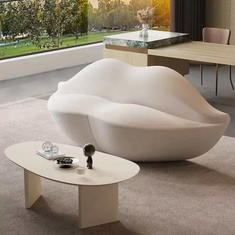 Red Lips-Shaped Statement Sofa
